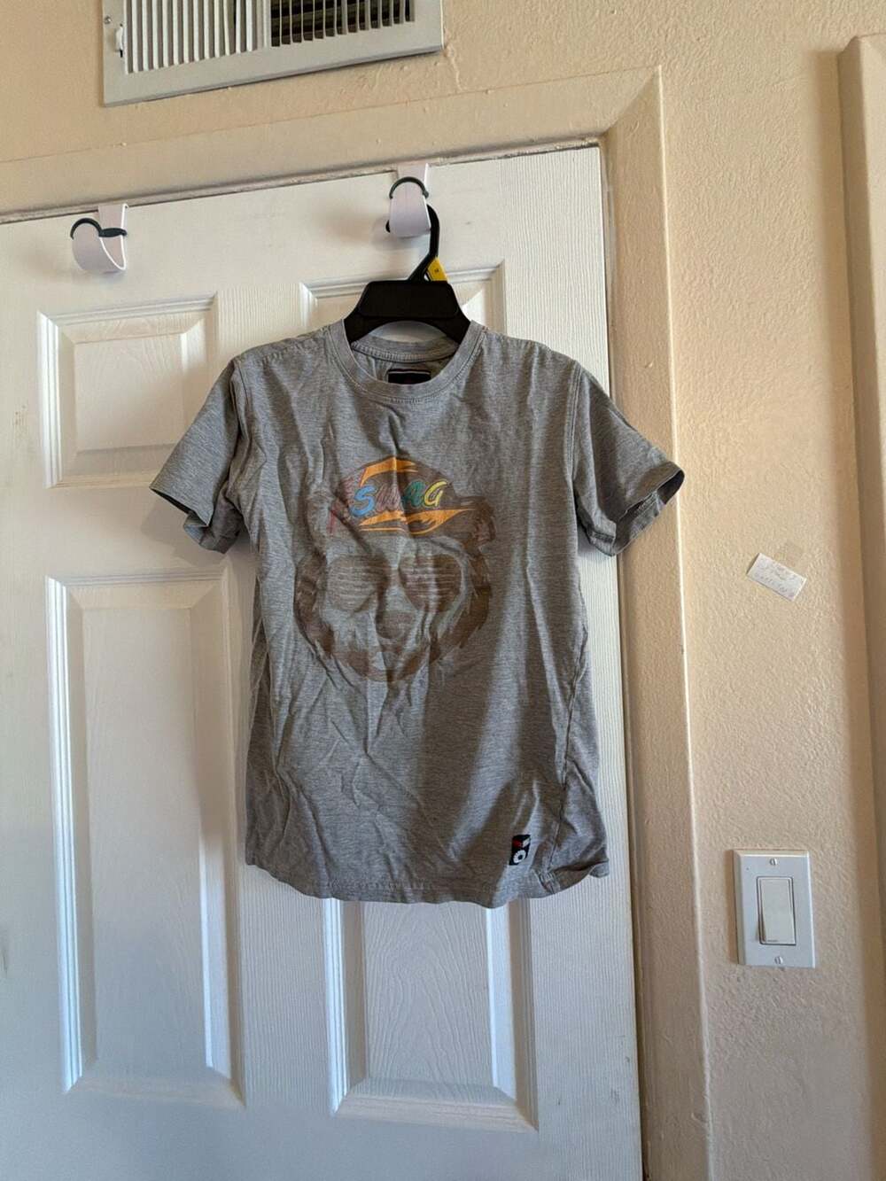 Akademiks Graphic T-Shirt Gray Swag Bear Sunglasses for Boys SOU1015A